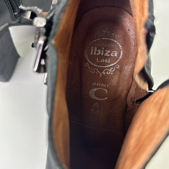 Ibiza Last by Jeffrey Campbell Boots "Westin" black leather ankle booties - Picture 11 of 13